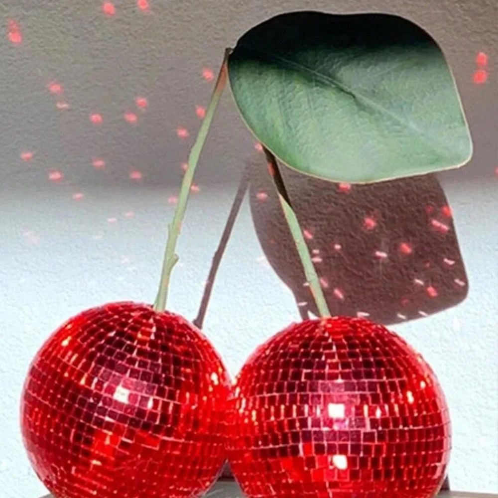 Cherry Disco Ball decor (2 balls) - Picture 4 of 4